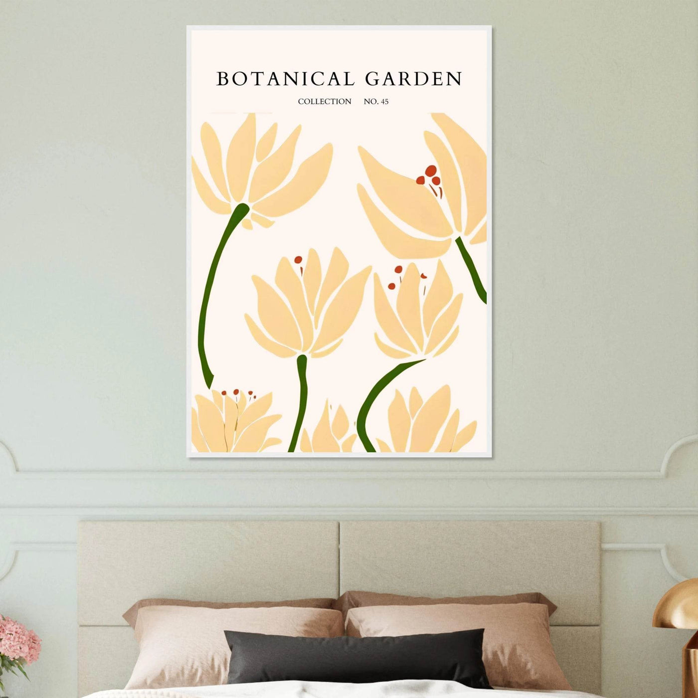 Botanical Garden Framed Art Print – Minimalist Floral Design & Nature-Inspired Posters | Ready-to-Hang - Vibrantwalls