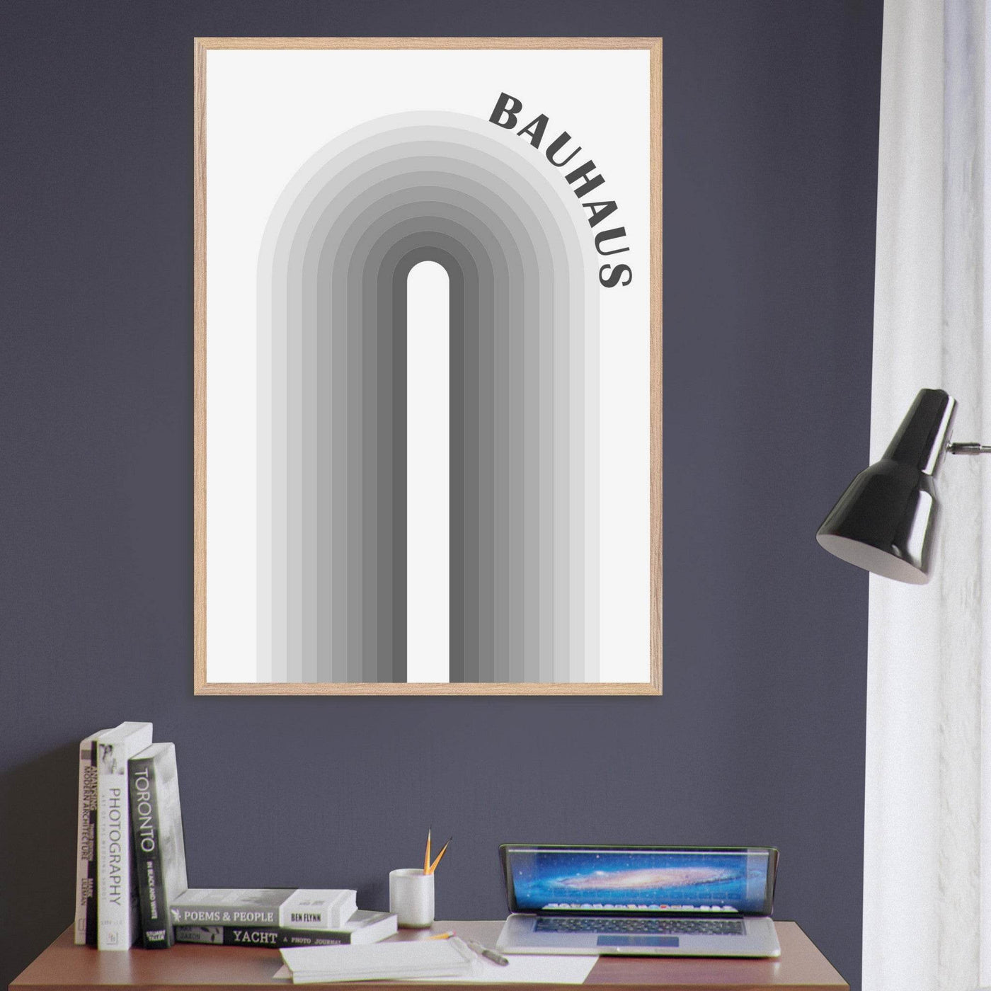 Bauhaus-Style Gradient Arch - Vibrantwalls