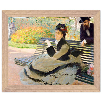 Camille Monet Garden Bench Art – Exquisite Artwork for Garden Lovers - Vibrantwalls