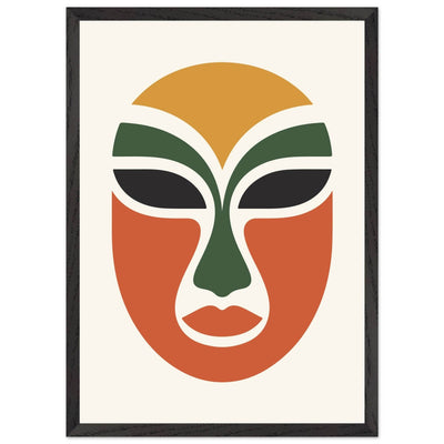 Abstract Tribal Mask - Vibrantwalls