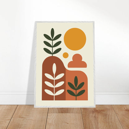 Desert Horizon Landscape Abstract Wall Art - Vibrantwalls