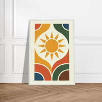 Boho Sun Desert Landscape Abstract Wall Art - Vibrantwalls