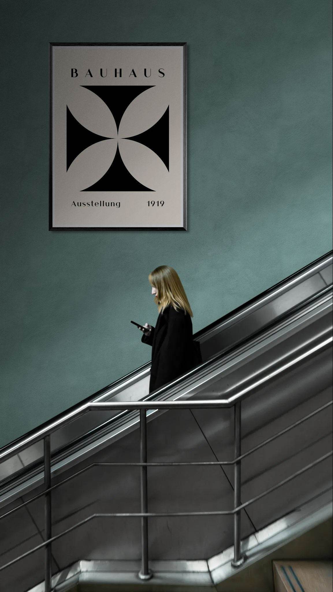 Bauhaus Black & Beige - Vibrantwalls