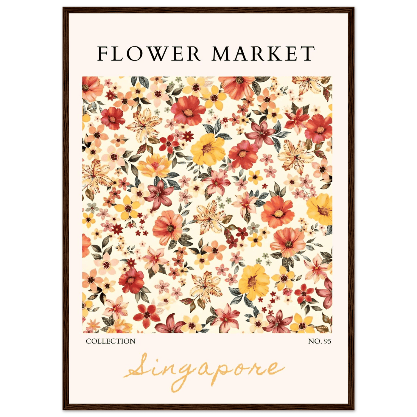 Flower Market Collection Framed Posters – Vibrant Floral Art Prints | Ready-to-Hang in Your Choice of Frame - Vibrantwalls