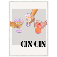 Cin Cin Gin Tonic Recipe Wall Art - Vibrantwalls