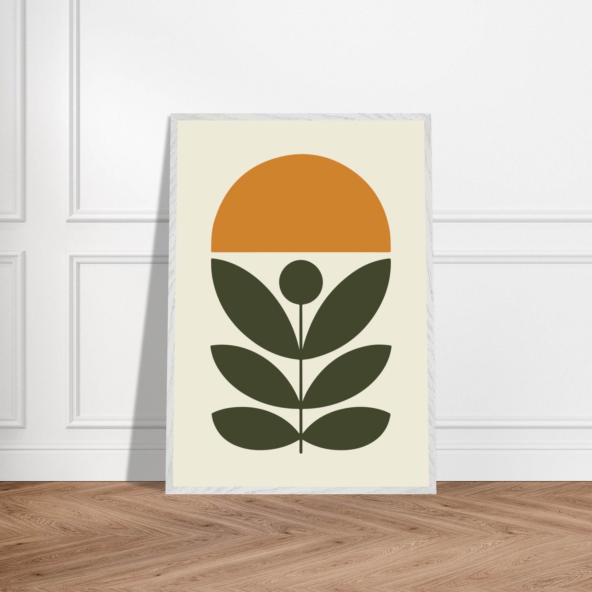 Botanical Green Plant Modern Abstract Wall Art - Vibrantwalls