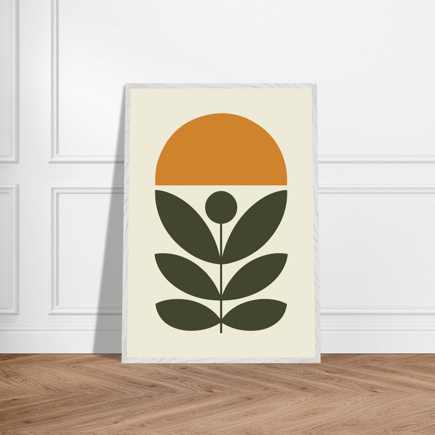 Abstract Botanical Green Plant Modern Art - Vibrantwalls