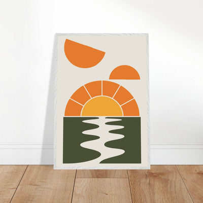 Abstract Sunset Oasis - Vibrantwalls