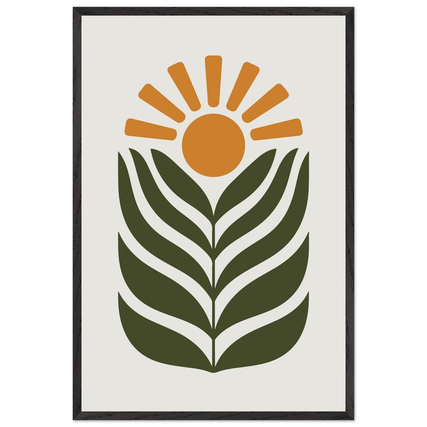 Desert Sun & Plant - Vibrantwalls