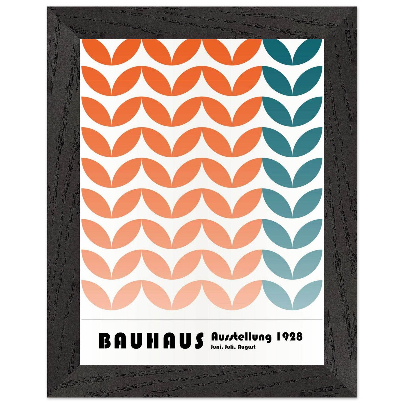 Bauhaus-Style The Blue Waves - Vibrantwalls