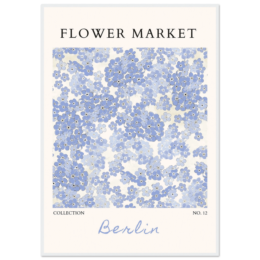 Forget-Me-Not Bloom Berlin Wall Art - Vibrantwalls