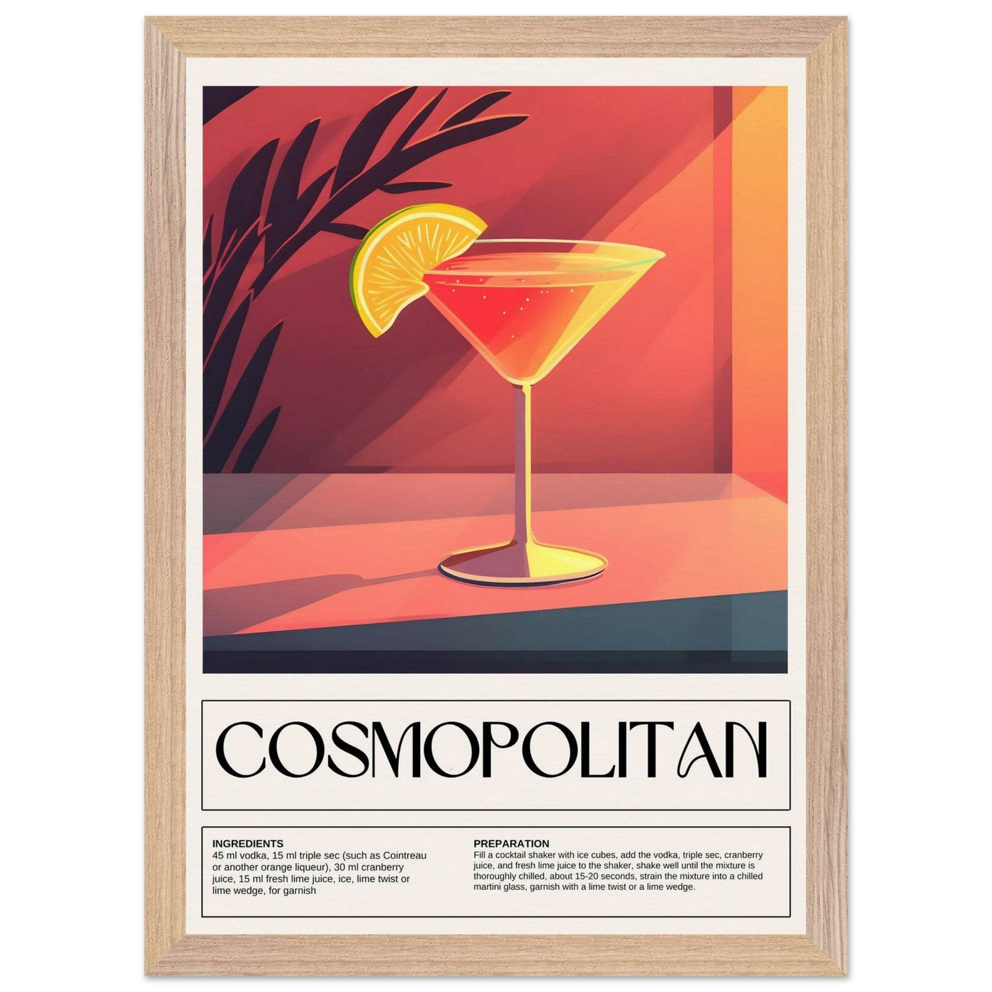 Cosmopolitan Cocktail - Vibrantwalls