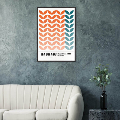 Bauhaus-Style The Blue Waves - Vibrantwalls