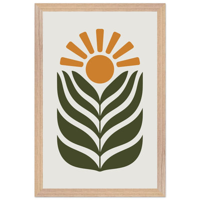 Desert Sun & Plant - Vibrantwalls