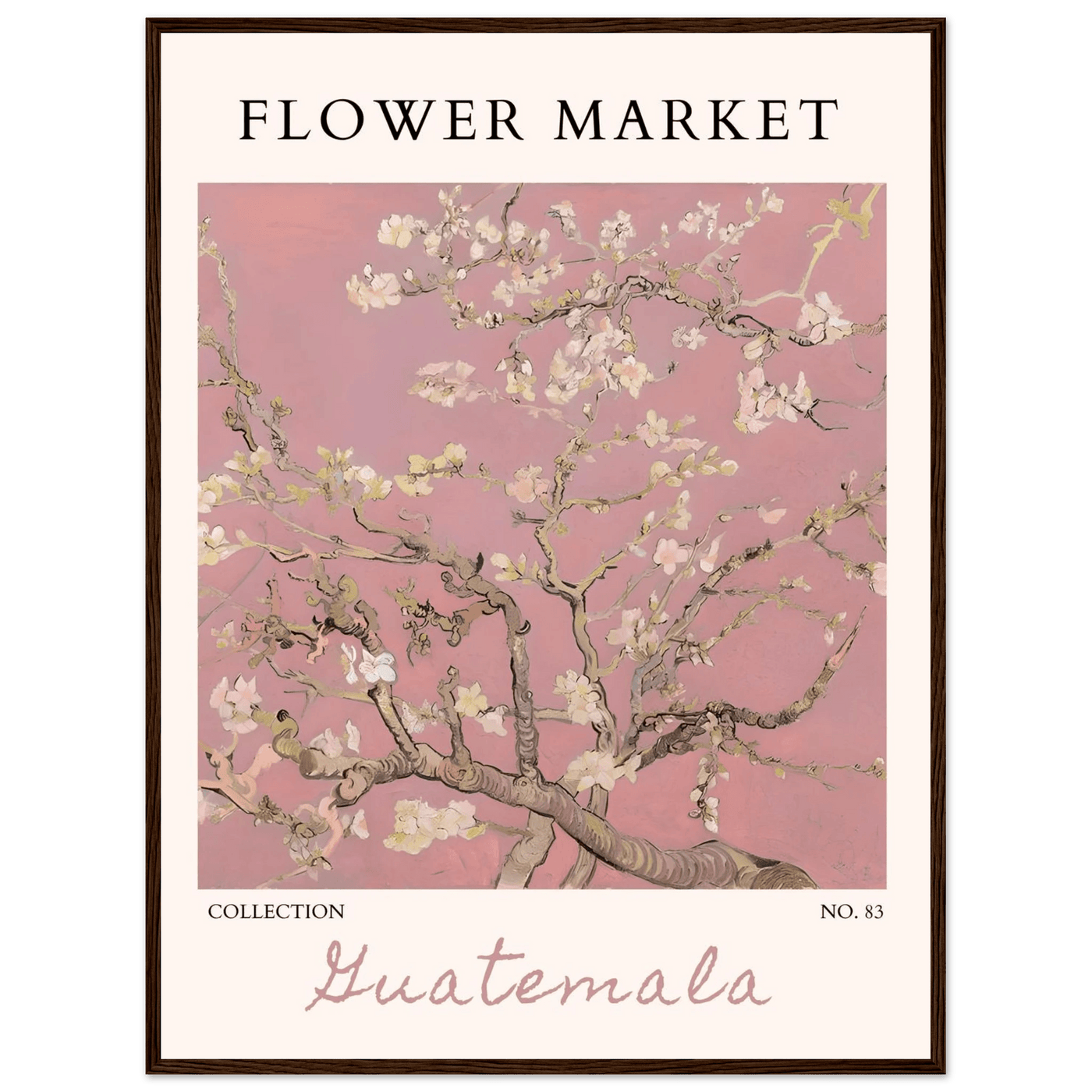 Pink Blossom Nature Framed Poster – Serene Floral Art Print | Ready-to-Hang in Multiple Sizes & Frame Finishes - Vibrantwalls