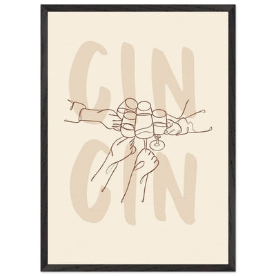 Framed Gin Quote Artwork for Gin Lovers - Perfect Decor for Home or Bar - Vibrantwalls