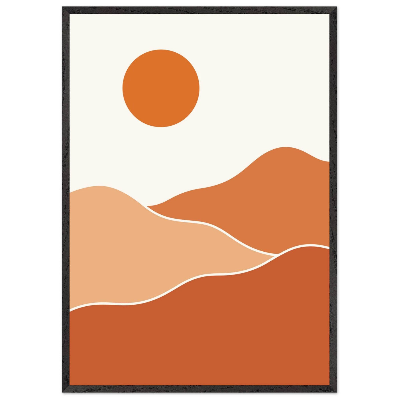 Abstract Desert Sunset - Vibrantwalls
