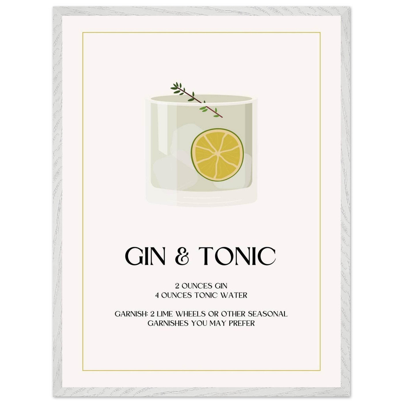 Chic Gin & Tonic Recipe - Vibrantwalls