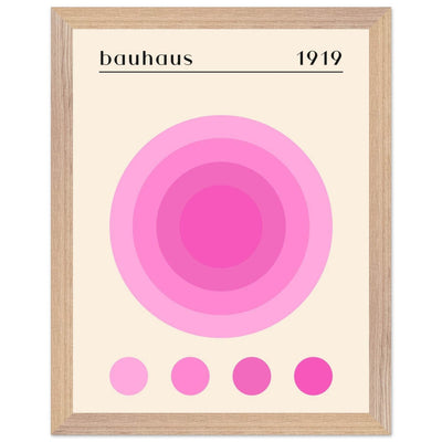 Bauhaus Pink Gradient Circle - Vibrantwalls