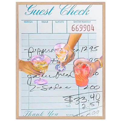 Guest Check Cocktail - Vibrantwalls