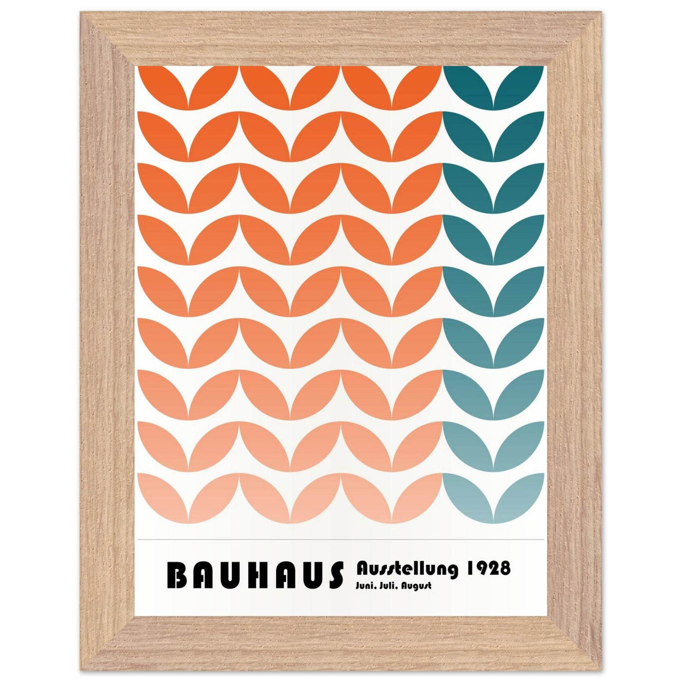 Bauhaus-Style The Blue Waves - Vibrantwalls