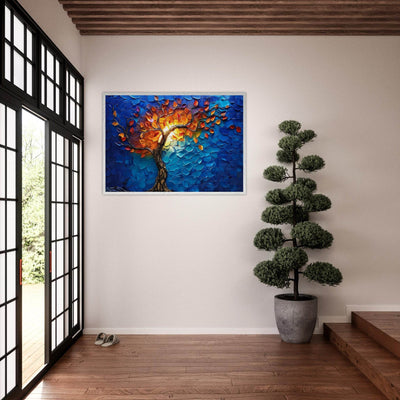 Vibrant Tree of Life Palette Knife Art - Vibrantwalls