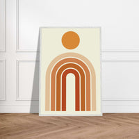 Boho Desert Rainbow Colorful Abstract Wall Art - Vibrantwalls