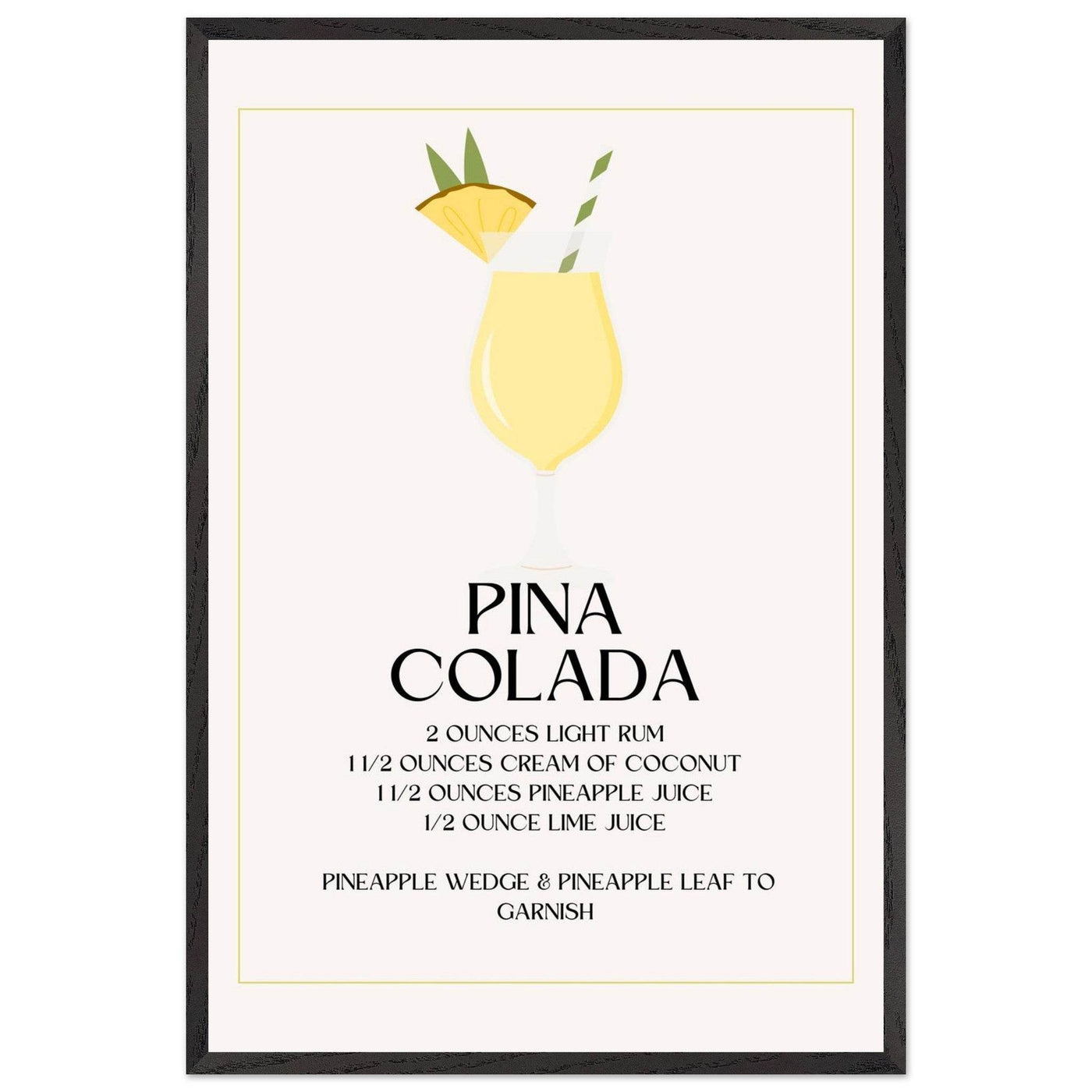 Pina Colada Cocktail Recipe - Vibrantwalls