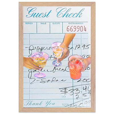 Guest Check Cocktail - Vibrantwalls
