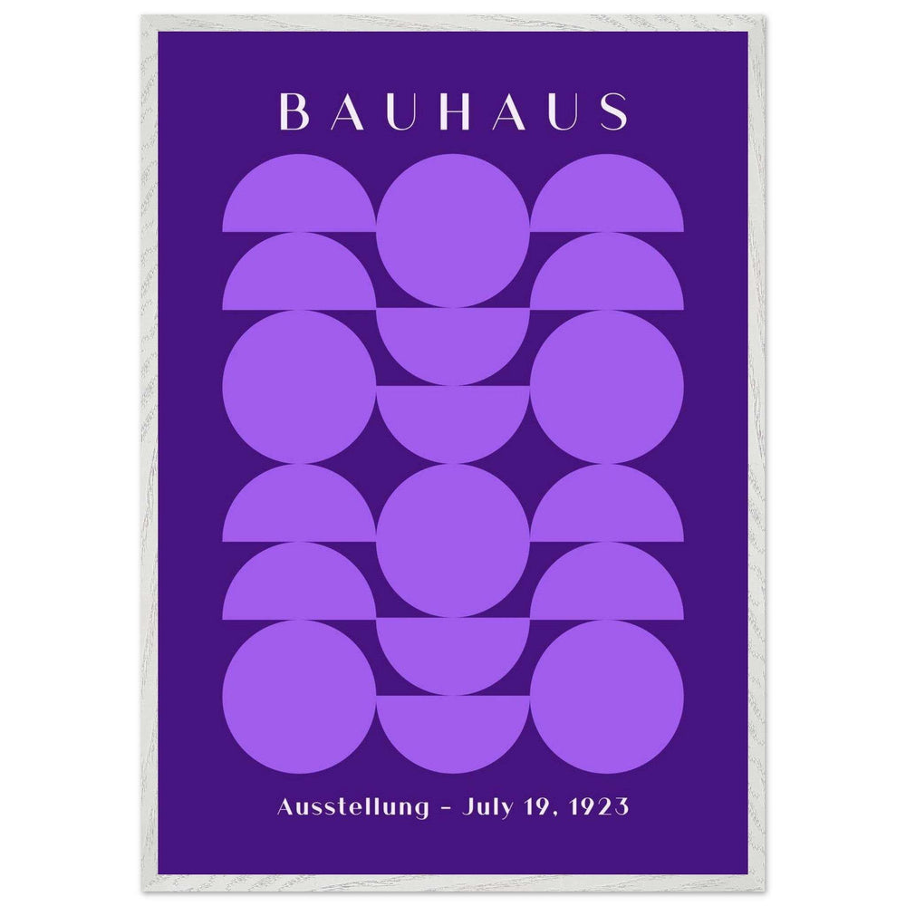 Bauhaus 1923 Purple Geometric Wall Art - Vibrantwalls