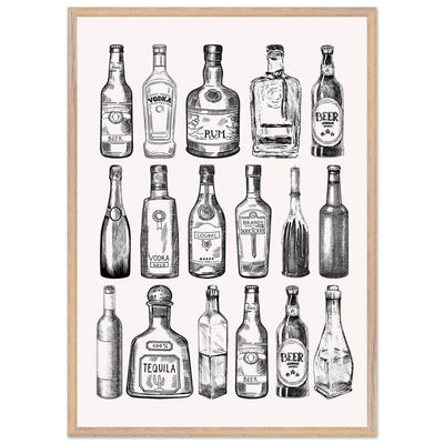 Gin Tonic Cocktail Recipe Classic Bar Print - Vibrantwalls