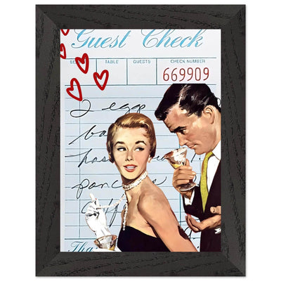 Retro Romance Cocktail Vintage Love Bar Art - Vibrantwalls