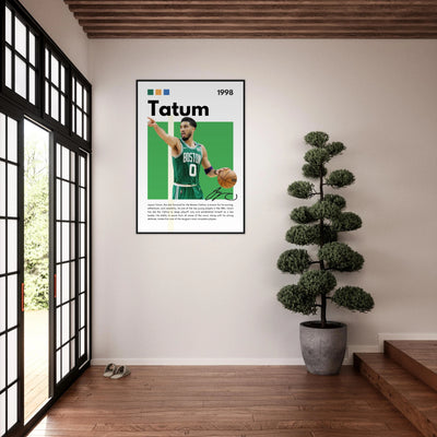 Jayson Tatum Boston Celtics Star Framed Poster Vibrantwalls