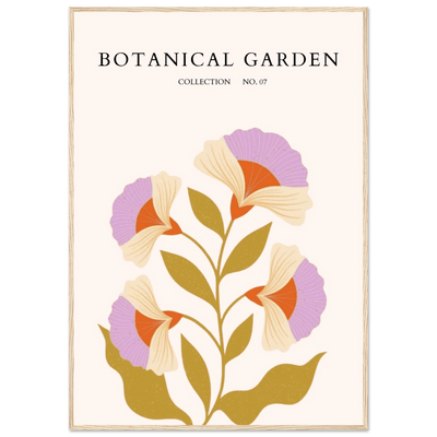 Botanical Garden Framed Poster – Whimsical Floral Art Prints in Soft Hues | Ready-to-Hang Wall Decor - Vibrantwalls