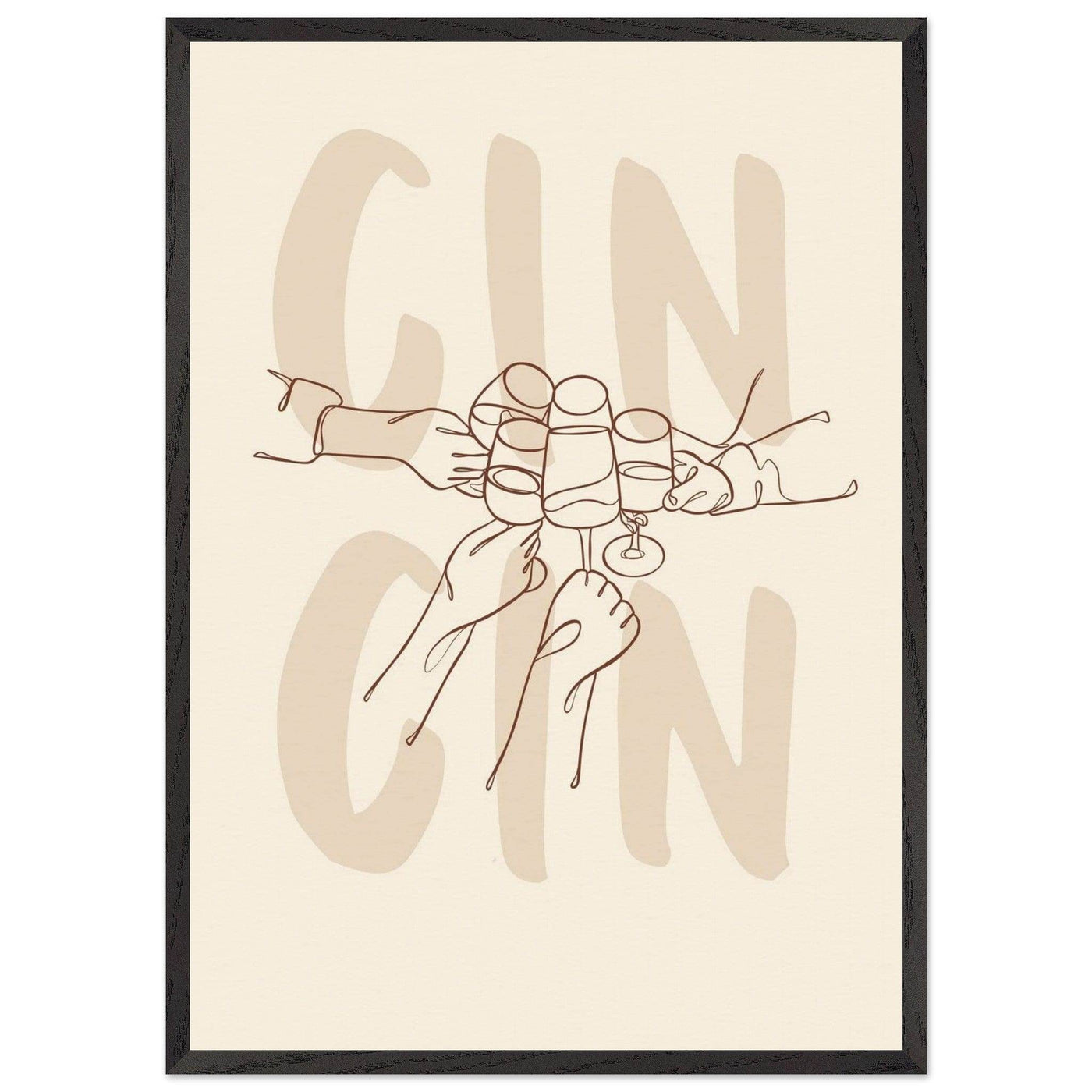 Framed Gin Quote Artwork for Gin Lovers - Perfect Decor for Home or Bar - Vibrantwalls