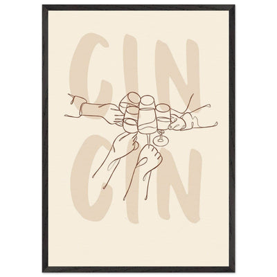 Framed Gin Quote Artwork for Gin Lovers - Perfect Decor for Home or Bar - Vibrantwalls