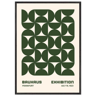 Bauhaus Forest Green & Cream Modern - Vibrantwalls