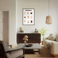 Coffee Types Illustrated Wall Art - Vibrantwalls