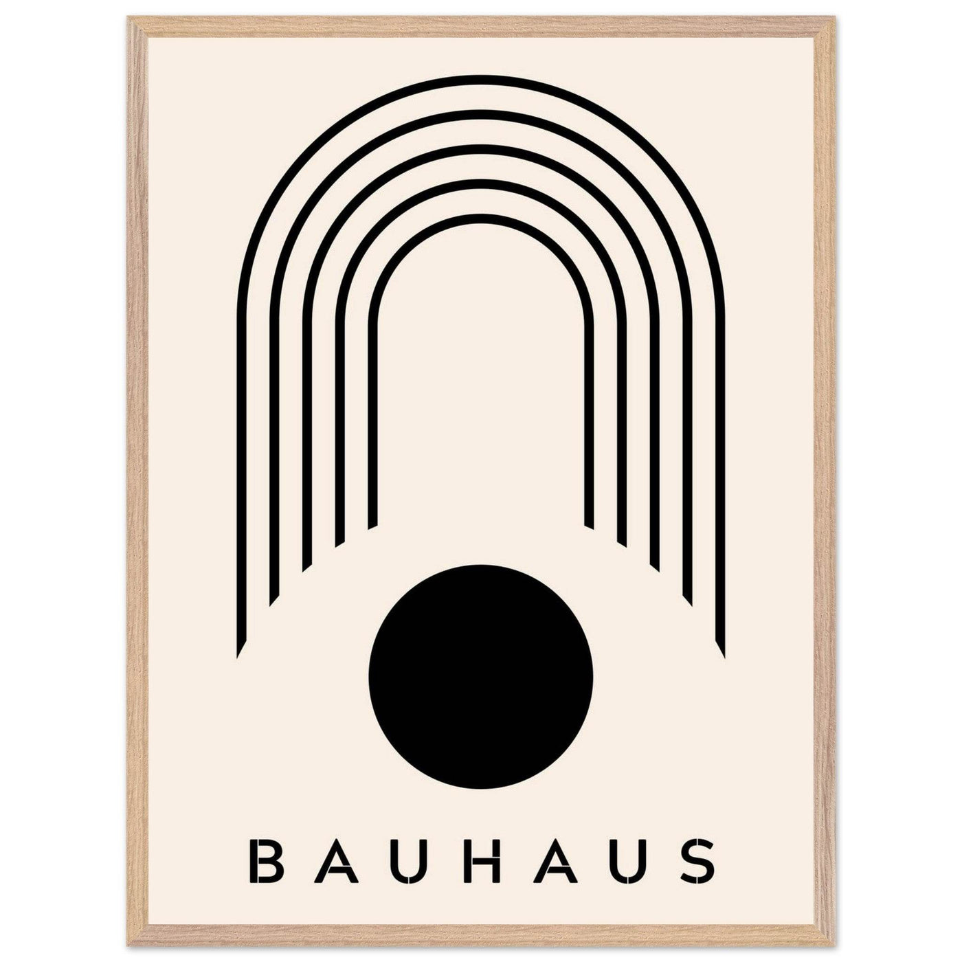 Bauhaus Black & Beige - Vibrantwalls