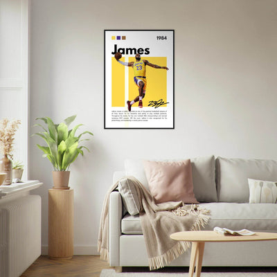 LeBron James King James Lakers Art Print - Vibrantwalls