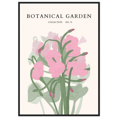 Botanical Garden Collection No. 78 Framed Poster – Blush Pink & Sage Green Floral Art Print | Ready-to-Hang - Vibrantwalls