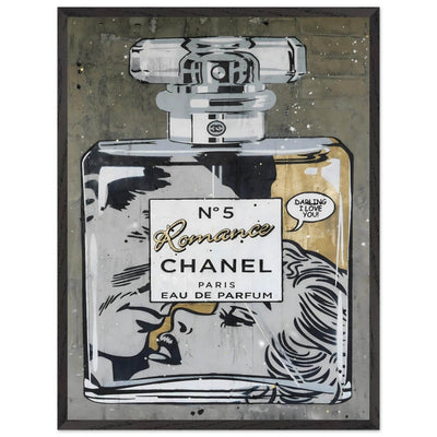 Chanel No. 5 Pop Art Print: Iconic Perfume Art with a Comic Twist, Framed in Your Choice of Style - Vibrantwalls