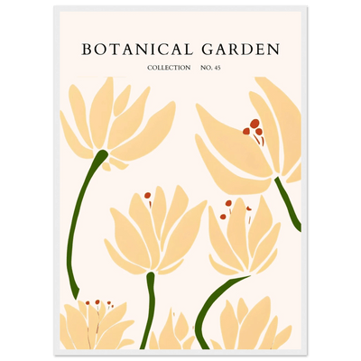 Botanical Garden Framed Art Print – Minimalist Floral Design & Nature-Inspired Posters | Ready-to-Hang - Vibrantwalls