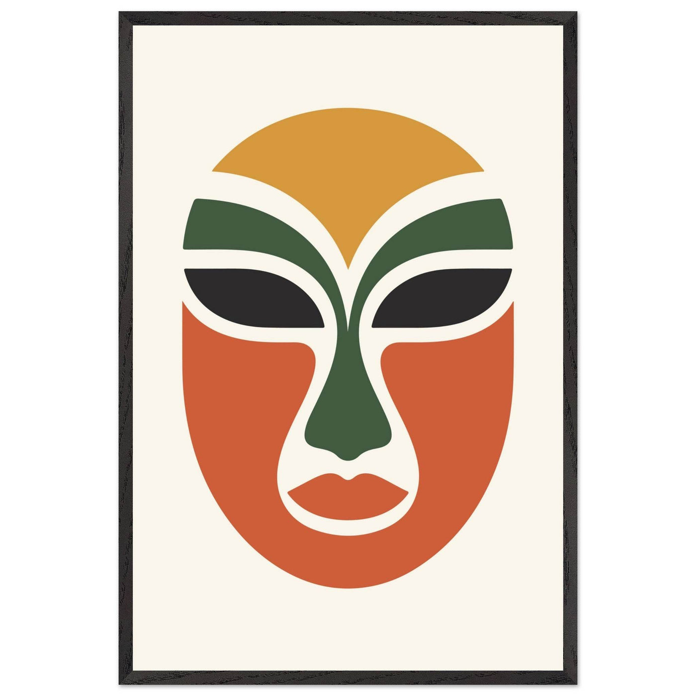 Abstract Tribal Mask - Vibrantwalls