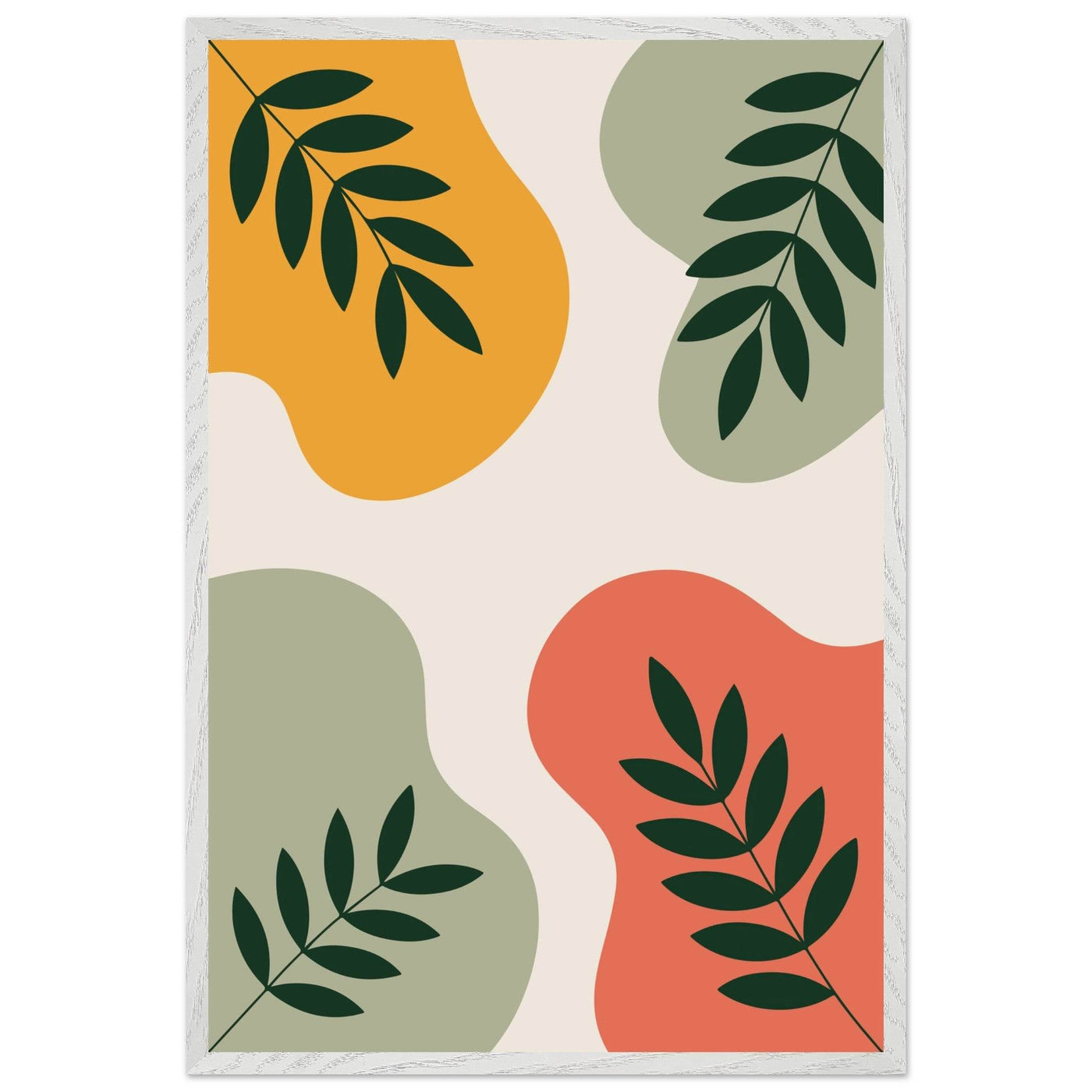 Abstract Botanical Art - Vibrantwalls