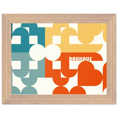 Bauhaus-Style Abstract Geometric Art - Vibrantwalls