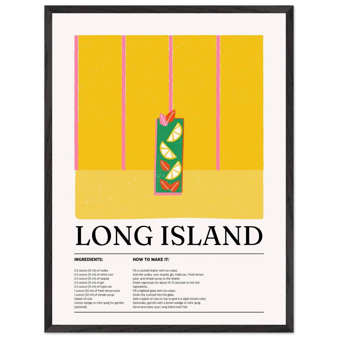 Long Island Iced Tea Recipe Party Drink - Vibrantwalls