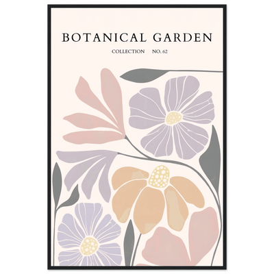 Botanical Garden Framed Posters – Soft Hues & Abstract Floral Prints | Ready-to-Hang Wall Art - Vibrantwalls