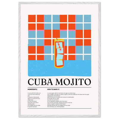 Cuba Mojito Cocktail Recipe - Vibrantwalls
