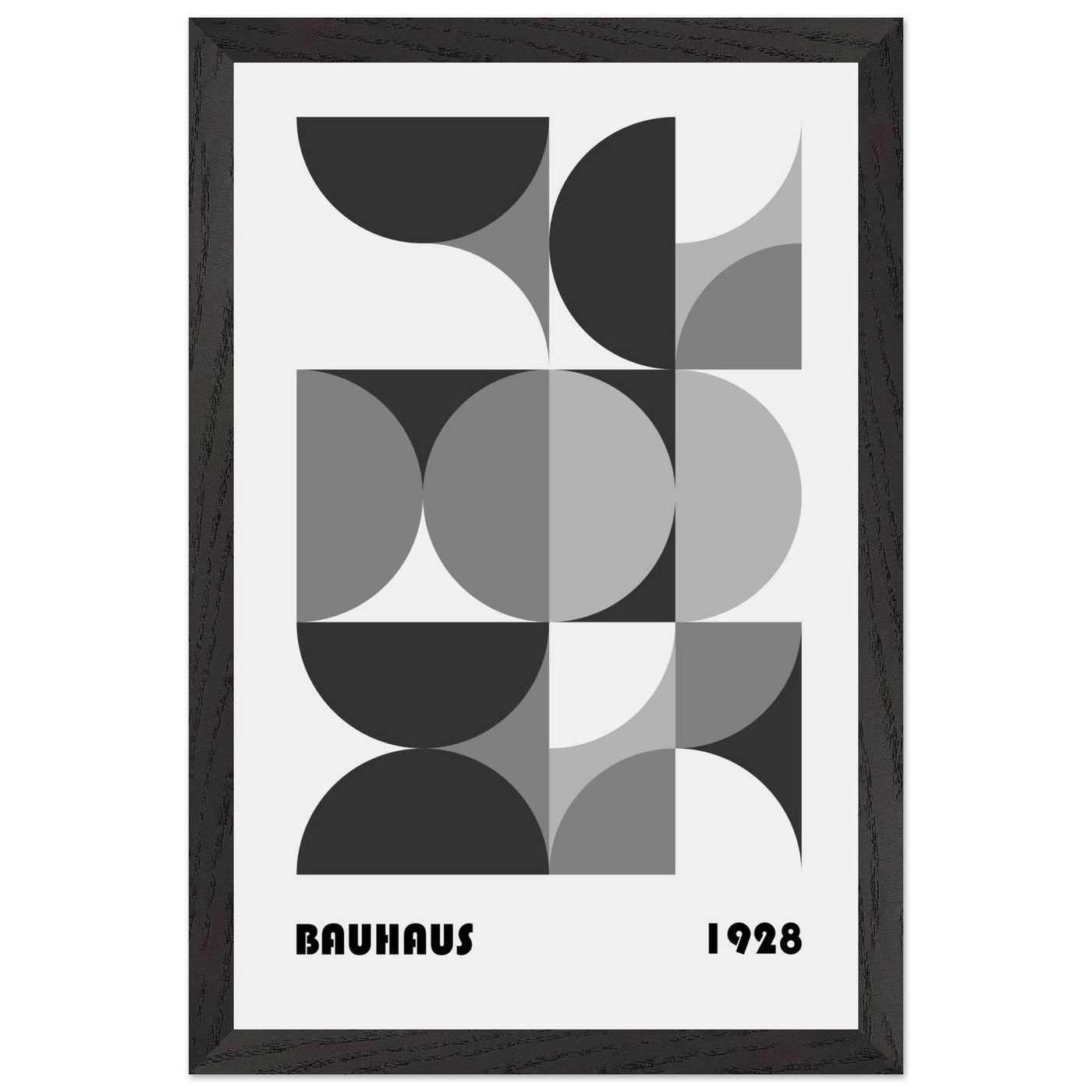 Bauhaus 1928 - Geometric Monochrome - Vibrantwalls
